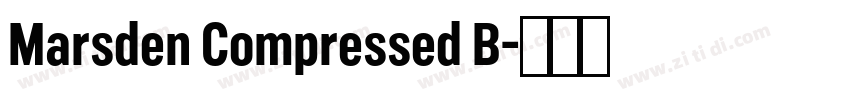 Marsden Compressed B字体转换